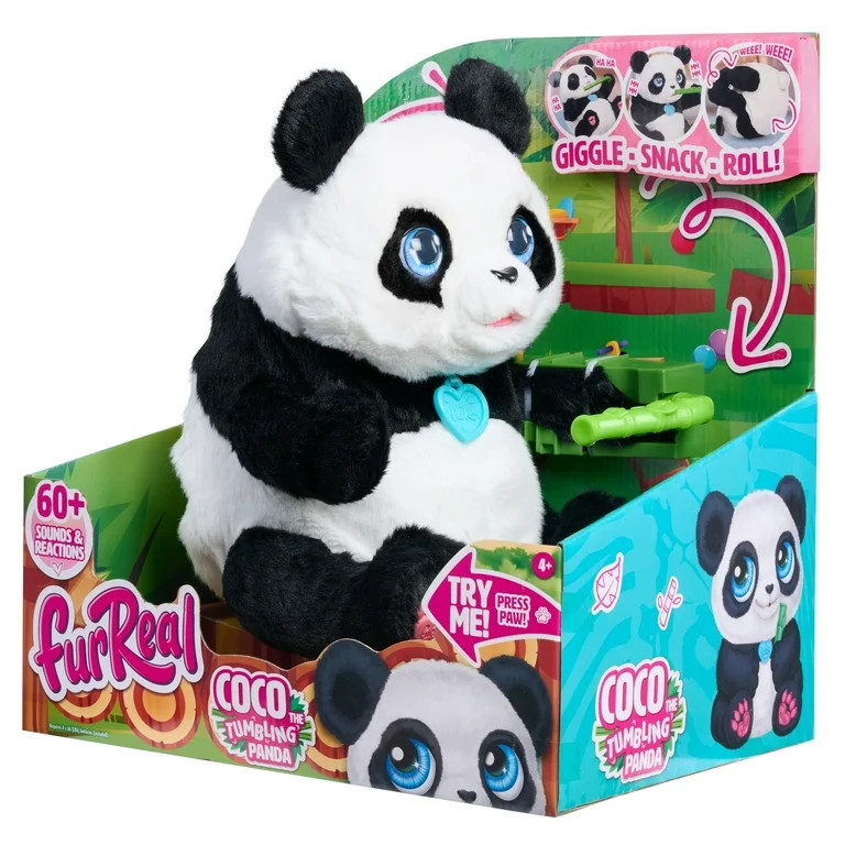 furReal Coco the Tumbling Panda, Interactive Plush Panda, 10.5 Inch Plush, Boys and Girls Ages 4 ... | Walmart (US)