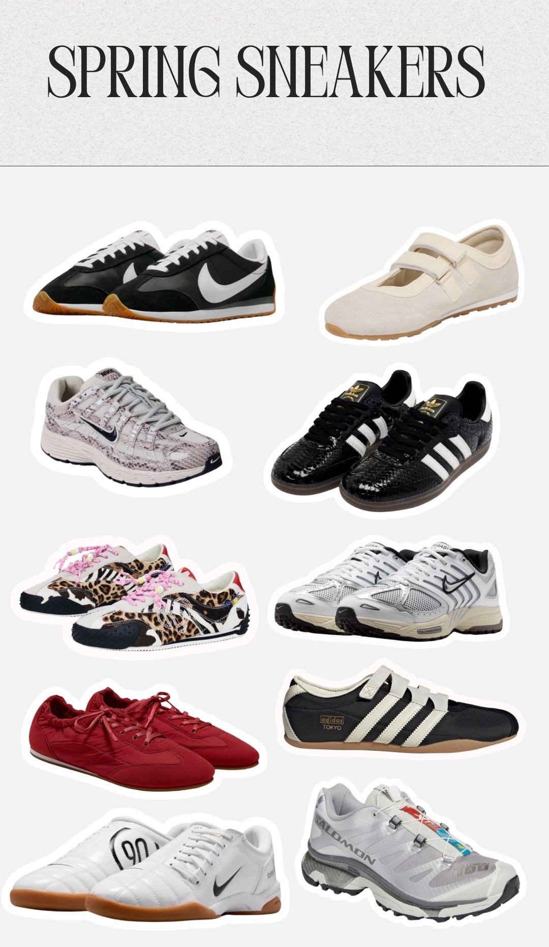 Sneaker picks for spring 


#LTKSeasonal #LTKootd #LTKMidsize
