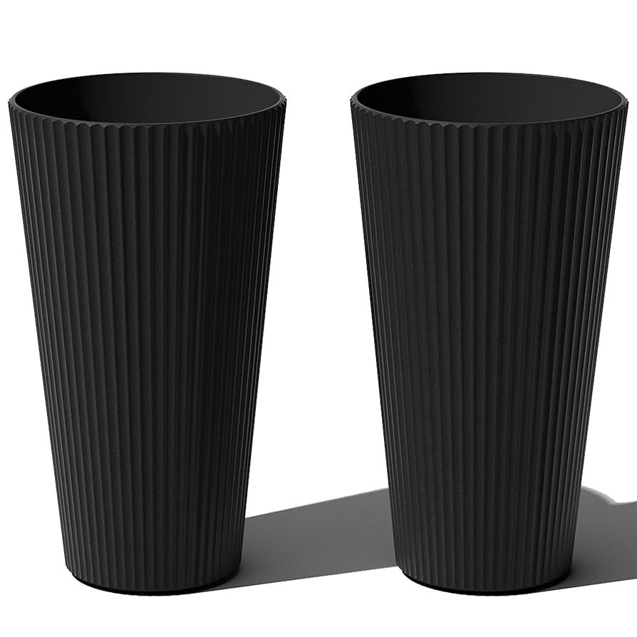 Veradek Demi Series Tall Planter for Porch, Patio, Backyard | Durable Plastic-Stone Composite Mat... | Amazon (US)