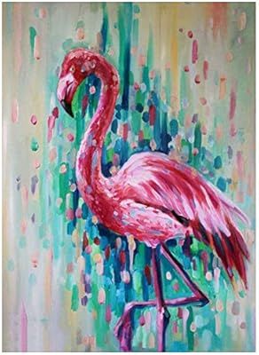 ACANDYL Paint by Number Flamingo DIY Oil Painting Paint by Number Kit for Kids Adults Students Be... | Amazon (US)