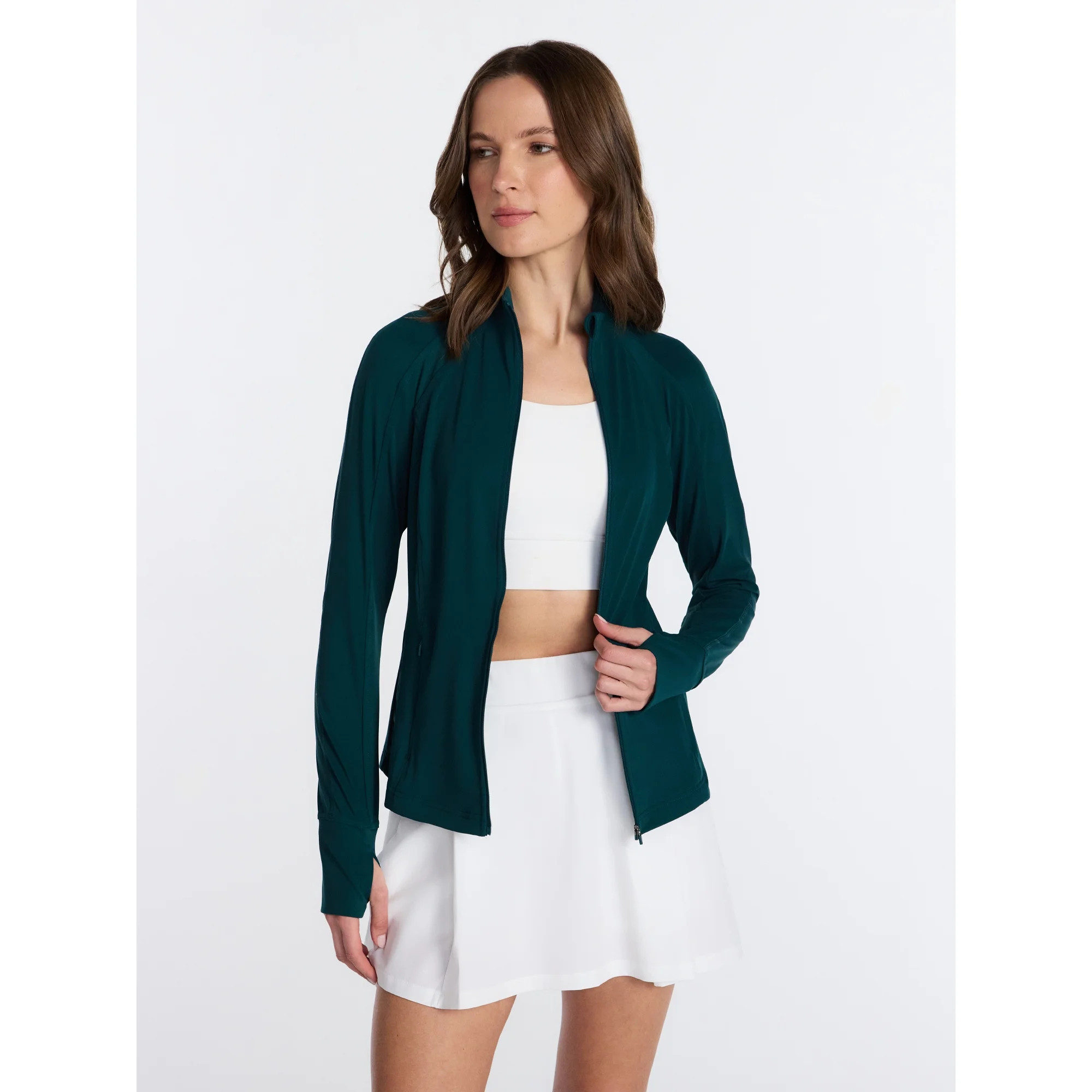 Avia Women's and Women's Plus SoftSculpt Zip Up Active Jacket, Sizes XS-4X | Walmart (US)