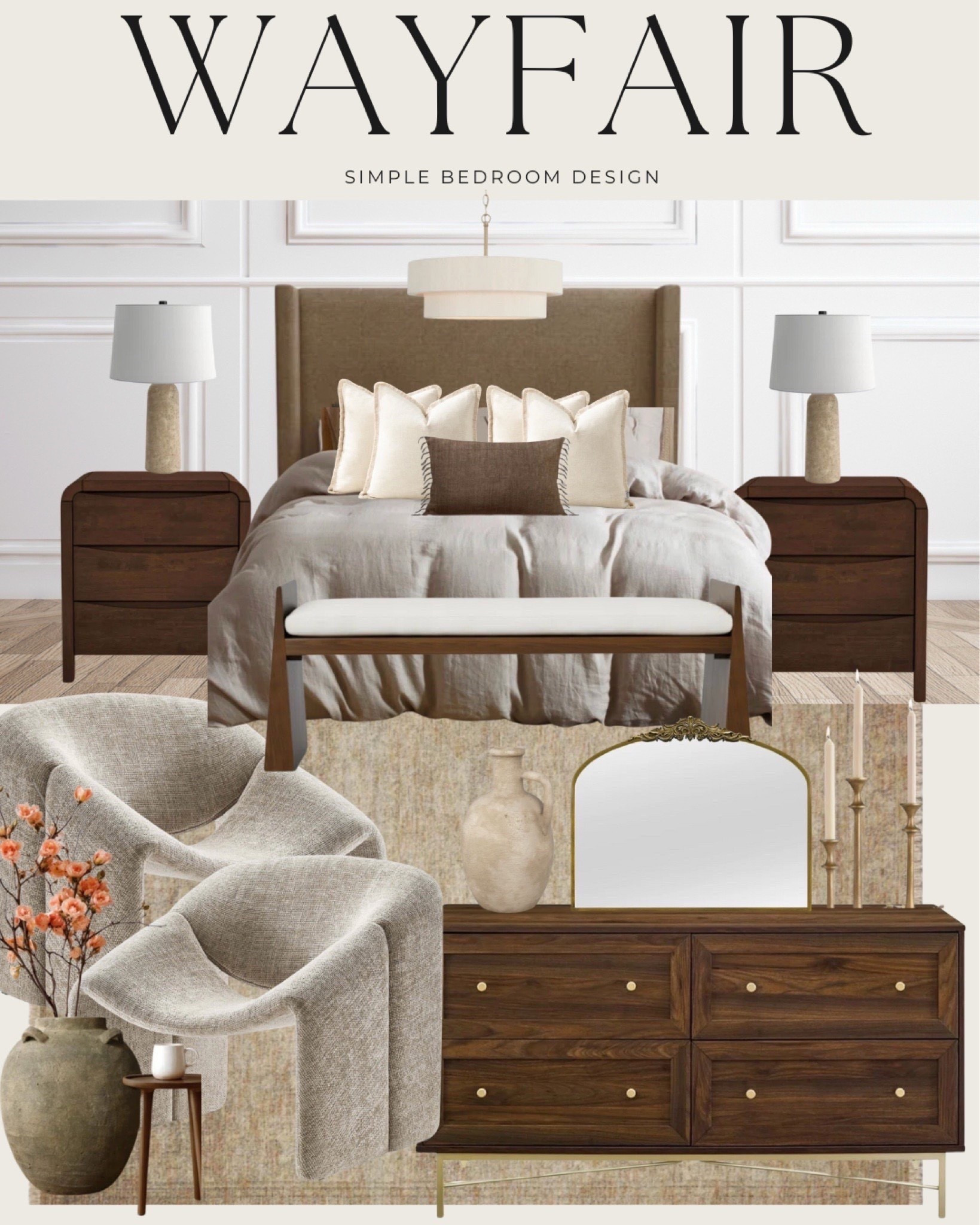 Neutral tones, cozy textures, and timeless elegance—this Wayfair bedroom design is everything. Linking all the details to help you create your dream space! ✨
#WayfairFinds
#WayfairHome #BedroomDesign #NeutralInteriors #CozySpaces #ModernDecor #HomeInspo #TimelessDesign #InteriorGoals #NeutralAesthetic #DreamBedroom lol

#LTKFindsUnder100 #LTKFindsUnder50 #LTKHome