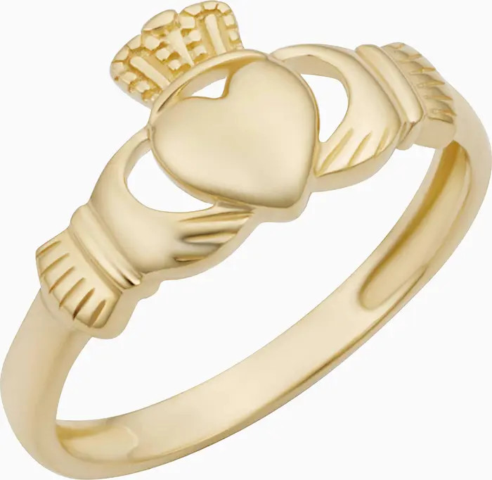 14K Gold Claddagh Band Ring | Nordstrom