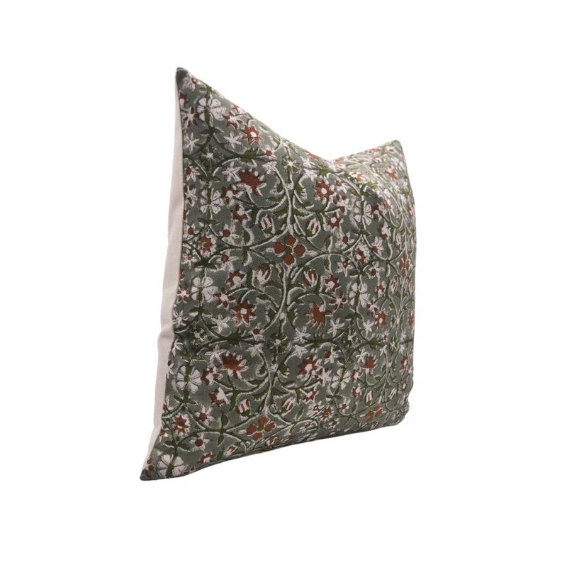 Fabdivine Floral Cotton Indoor/Outdoor Pillow Cover | Wayfair | Wayfair North America