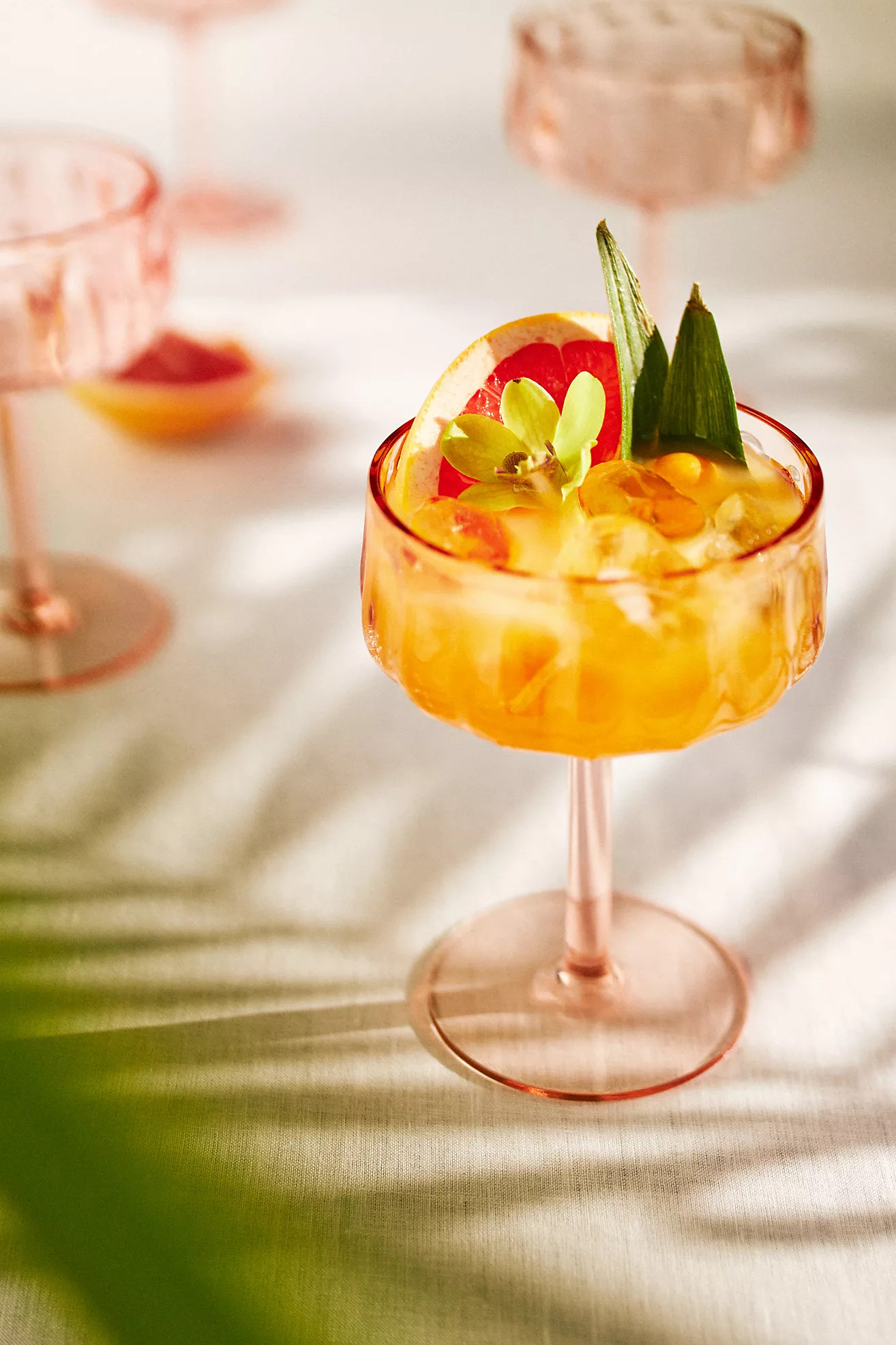 Lucia Acrylic Coupe Glasses, Set of 4 | Anthropologie (US)