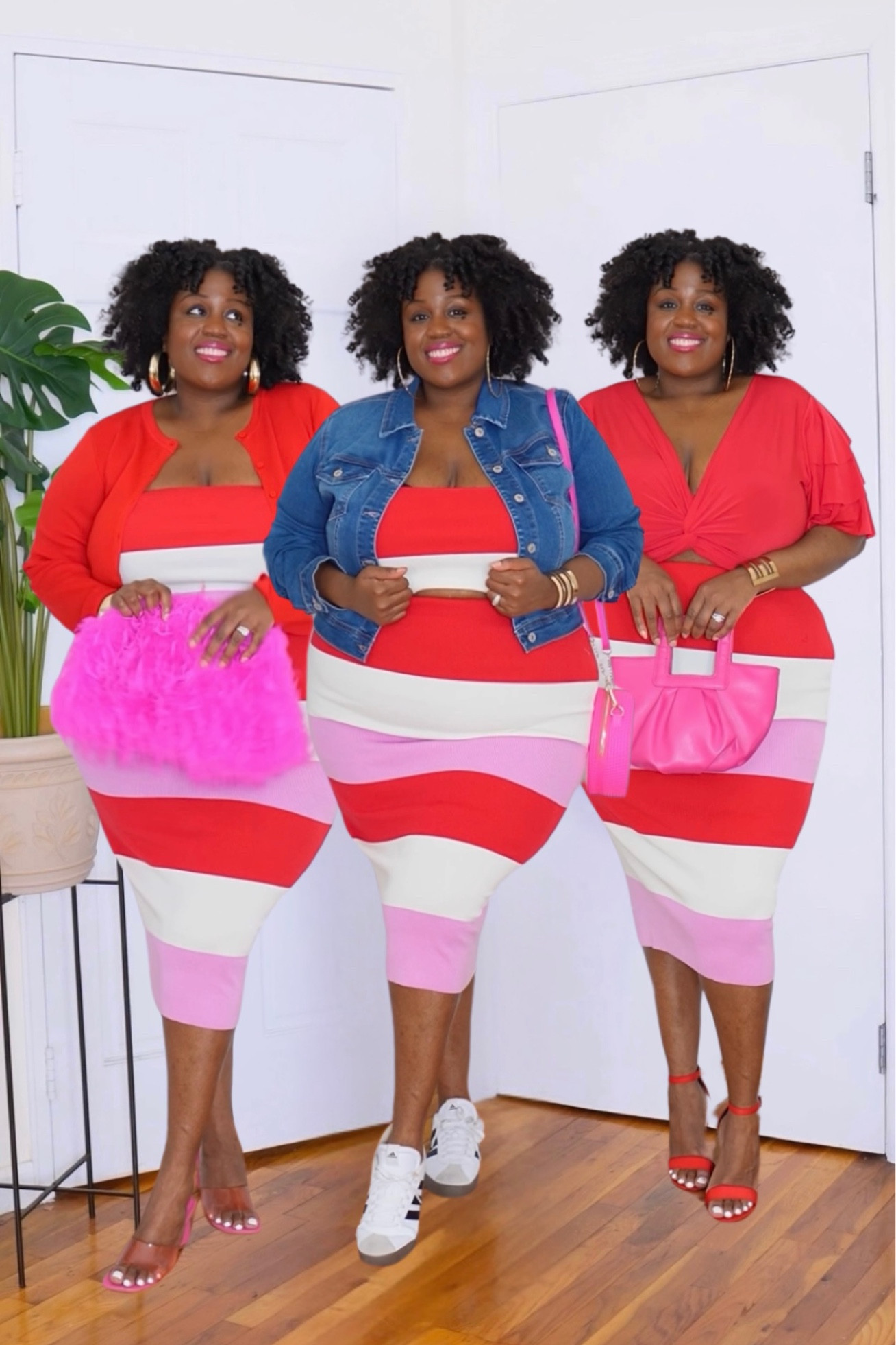 I sized down in the top and skirt for a fitted look! 

#LTKPlusSize #LTKStyleTip