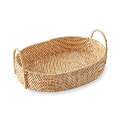 Light Woven Oval Tray | Williams-Sonoma
