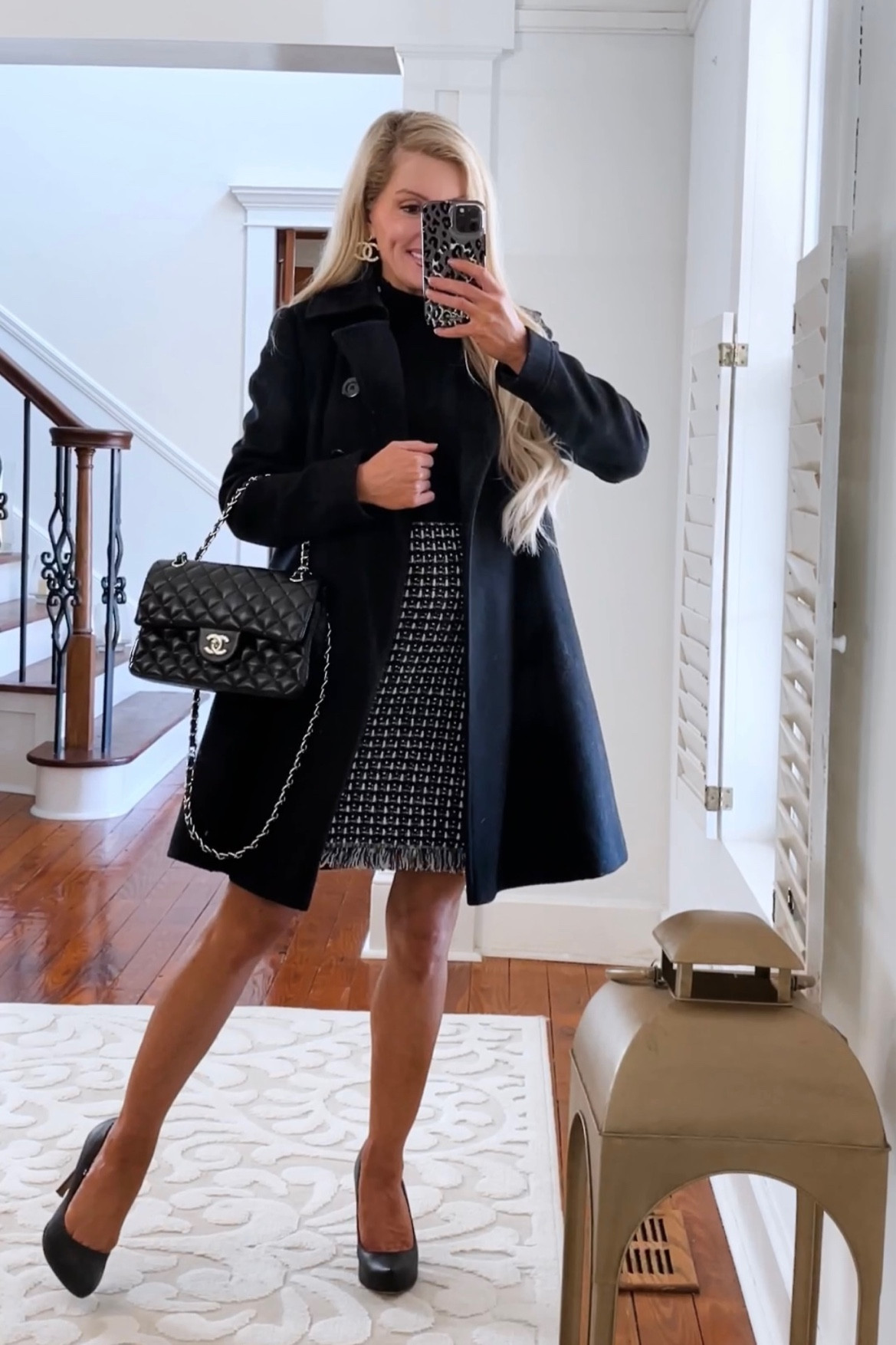 Winter outfit inspo : tweed skirts are one my favorite wardrobe pieces . I love styling them alone and with layering ! They will always be a forever timeless piece . 

•
•
•
Tweed skirt 
Winter coat
Wool
Coat 
Business casual outfit 
Workwear office outfit 
Neutral outfit 
Petite skirt
Petite outfit 
Neutral outfit 

#LTKworkwear #LTKSeasonal #LTKFind