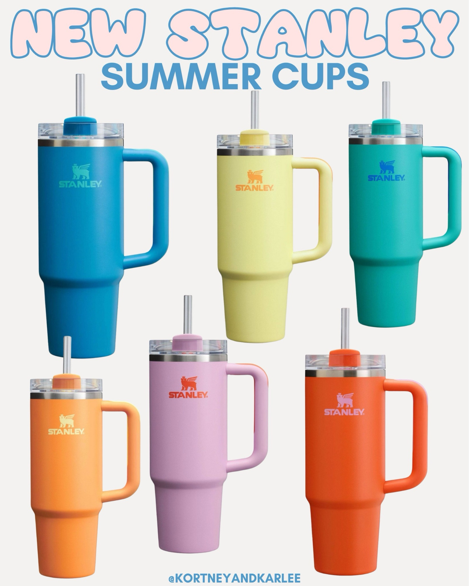 Stanley Cup New Colors!

Kortney and Karlee | #kortneyandkarlee 

#LTKfindsunder50 #LTKfindsunder100 #LTKSeasonal