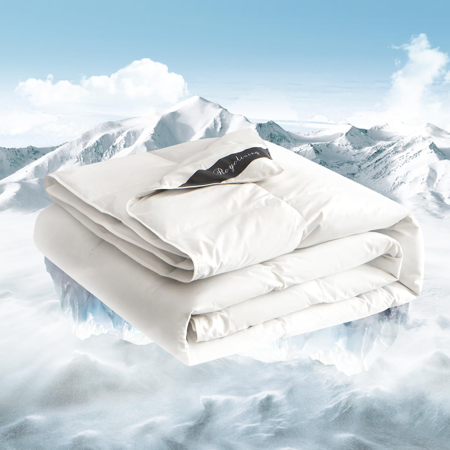 Royoliving Premium Lightweight Feathers Down Duvet Insert Comforter King Size Summer Cooling Blan... | Amazon (US)