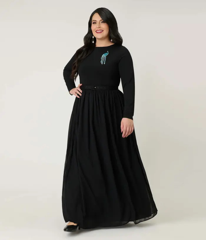Plus Size Brooch Maxi Dress | Nordstrom