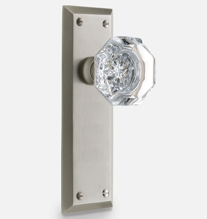 Putman Octagonal Crystal Knob Tube Latch Interior Door Set | Rejuvenation