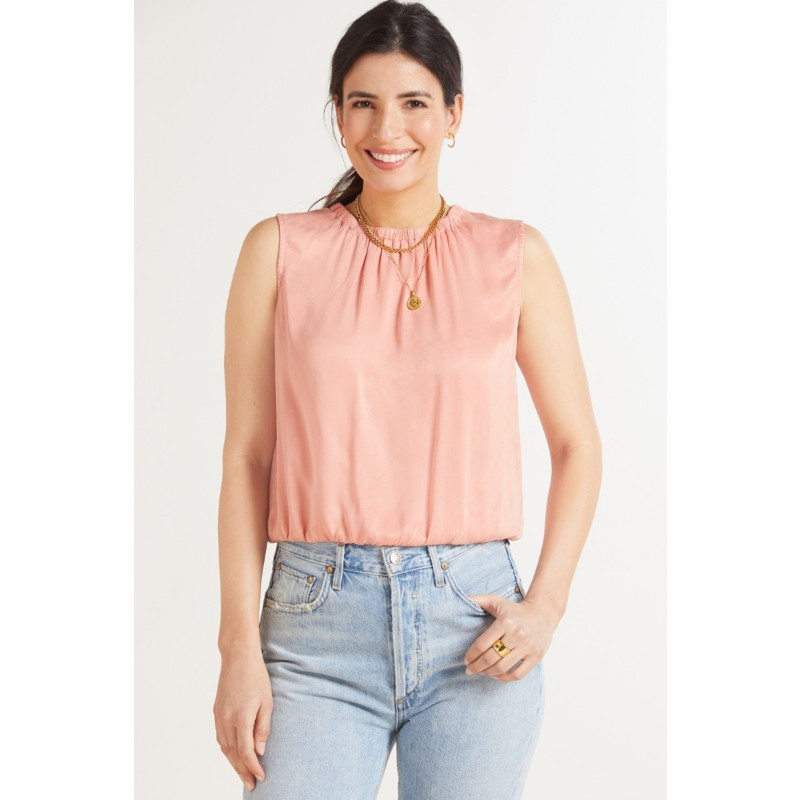CLOTH AND STONE Banded Luxe Tank | EVEREVE | Evereve