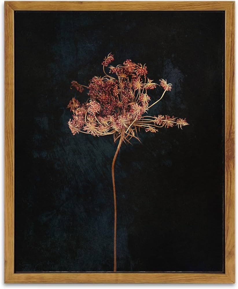 KBKBART Framed Vintage Wall Art Prints, Retro Moody Floral Botanical Canvas Painting Farmhouse De... | Amazon (US)