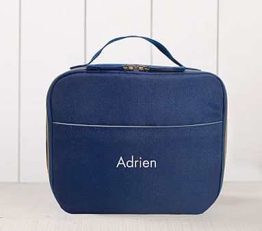 Colby Solid Navy Cold Pack Lunch Box | Pottery Barn Kids