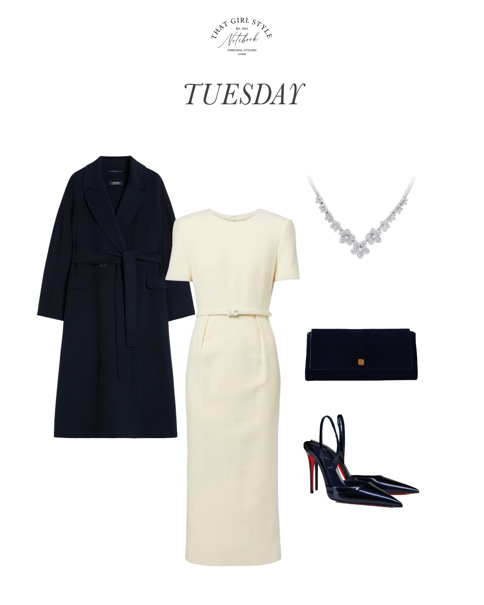 Look 44 | Coat Max Mara, Dress Roland Mouret, Heels Christian Louboutin, Clutch Khaite

#LTKluxury #LTKautumn #LTKstyletip