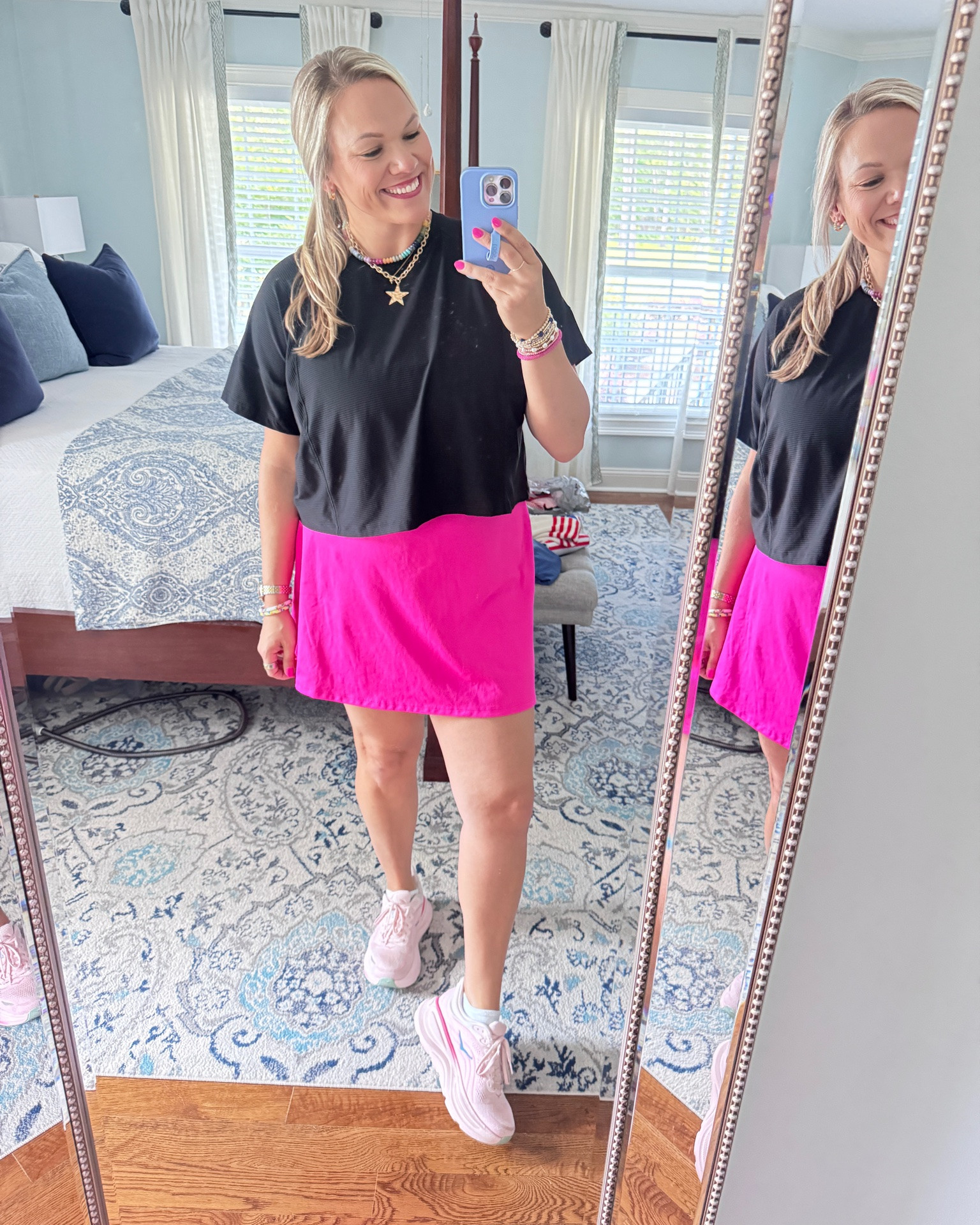 Summer uniform activated ☀️🎀🏃🏼‍♀️

These SAM’s Club dresses have NO business being this good for under $18 👏🏼 I’ve been wearing them as skirts with oversized tops and they’re also super cute worn as the actual dress. Lightweight, comfy, easy to throw on, and perfect for running errands, travel days, pickleball mom cosplay, or pretending I have my life together 😂

This top is Calia by Carrie and I’m officially obsessed. The fit is so good and it’s one of those pieces you end up grabbing over and over. Linked this look plus a few other favorite athleisure dresses + skirts for summer 💕

| summer outfit | athleisure outfit | Sams Club finds | Calia by Carrie | sporty chic | casual summer style | everyday outfit | travel outfit | comfy cute outfit | pink outfit | tennis skirt outfit | athletic dress | mom on the go outfit | Hokas | summer capsule wardrobe | easy outfit ideas | pickleball outfit | sporty girl aesthetic |

#LTKootd #LTKTall #LTKMidsize