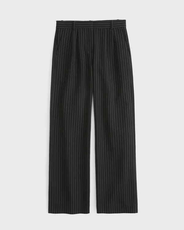 A&F Sloane Low Rise Tailored Wide Leg Pant | Abercrombie & Fitch (US)