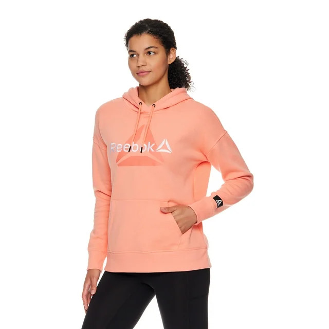 Reebok Women's Fleece Warm-Up Hoodie, Sizes XS-XXXL - Walmart.com | Walmart (US)