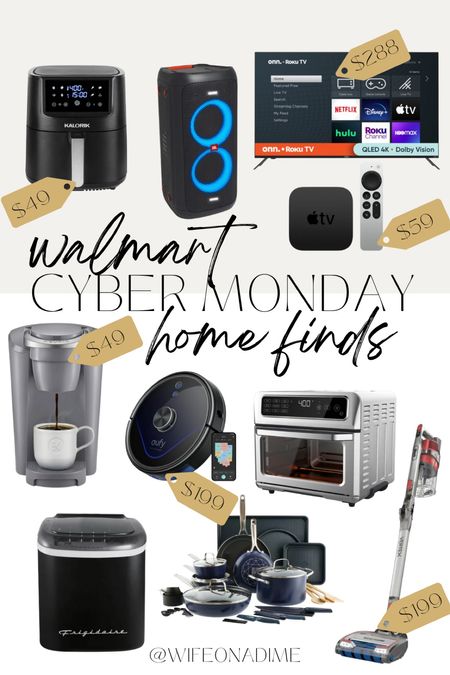Walmart Cyber Monday deals are LIVE! The deals just keep coming!! Check out these finds for the home including a 50 inch TV, Keurig coffee machine, air fryer, Eufy vacuum, ice maker and more! 

Walmart finds, Walmart sale, Walmart Cyber Monday, Walmart BFCM, deals for days, home finds, cordless vacuum, Roku, speaker, pan set, cookware set, gifts for the home 

#LTKhome #LTKsalealert #LTKstyletip