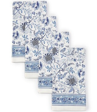 Blue Agatha Collection Print Napkins, Set of 4 | Dillard's