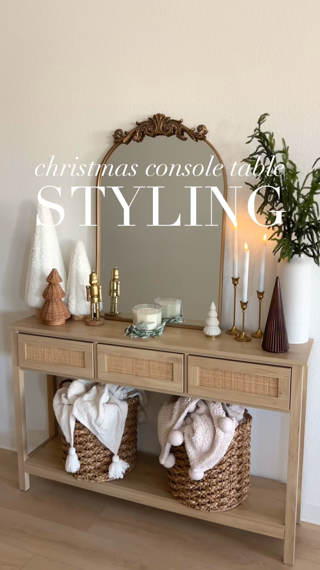 Christmas console table, Christmas entryway console table, Christmas entry console table, christmas decor entry table, Christmas console decorating ideas, christmas console table ideas, christmas console table decor ideas, christmas console decor, christmas entryway decor ideas, holiday console table decor, neutral Christmas decor, target Christmas decor, target holiday decor, Amazon Christmas decor, Amazon holiday decor, Amazon finds, target finds, #LTKVideo 

#LTKStyleTip #LTKFindsUnder50 #LTKCyberWeek #LTKHome #LTKWatchNow #LTKSeasonal #LTKFindsUnder100 #LTKSaleAlert #LTKHoliday