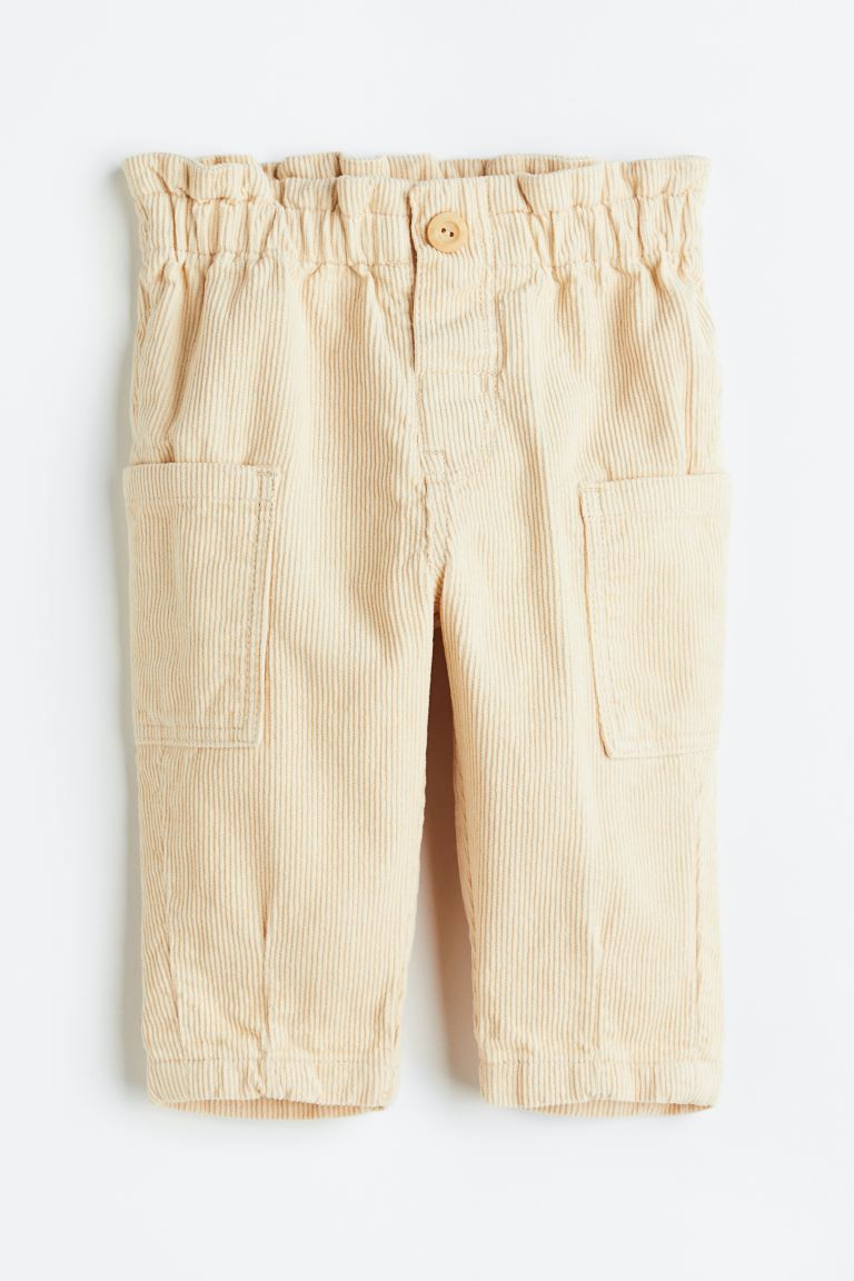 Paper-bag Pants - Light beige - Kids | H&M US | H&M (US + CA)