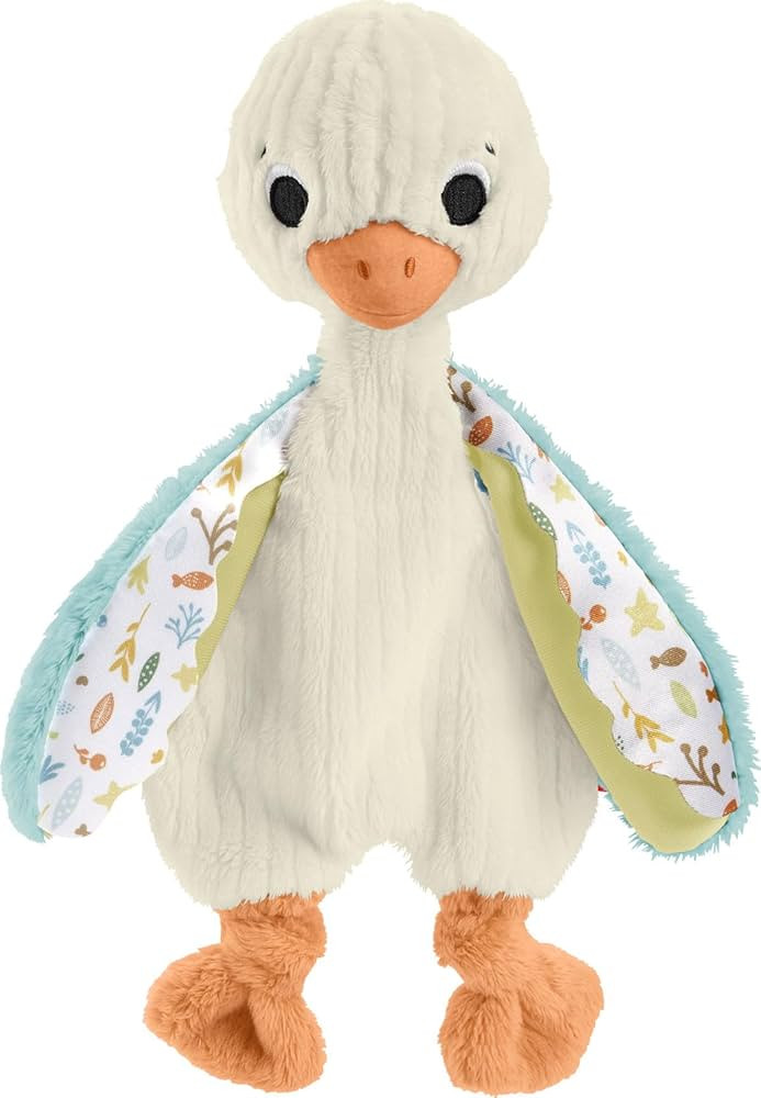 ​Fisher Price Baby Sensory Toy Snuggle Up Goose Plush with Jingle Sounds for Developmental Play... | Amazon (US)