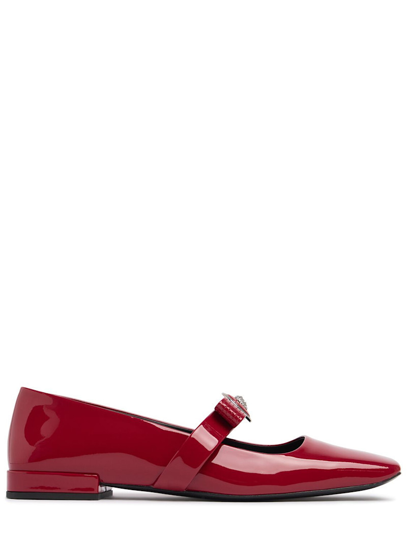 20mm Patent leather ballerina flats | Luisaviaroma