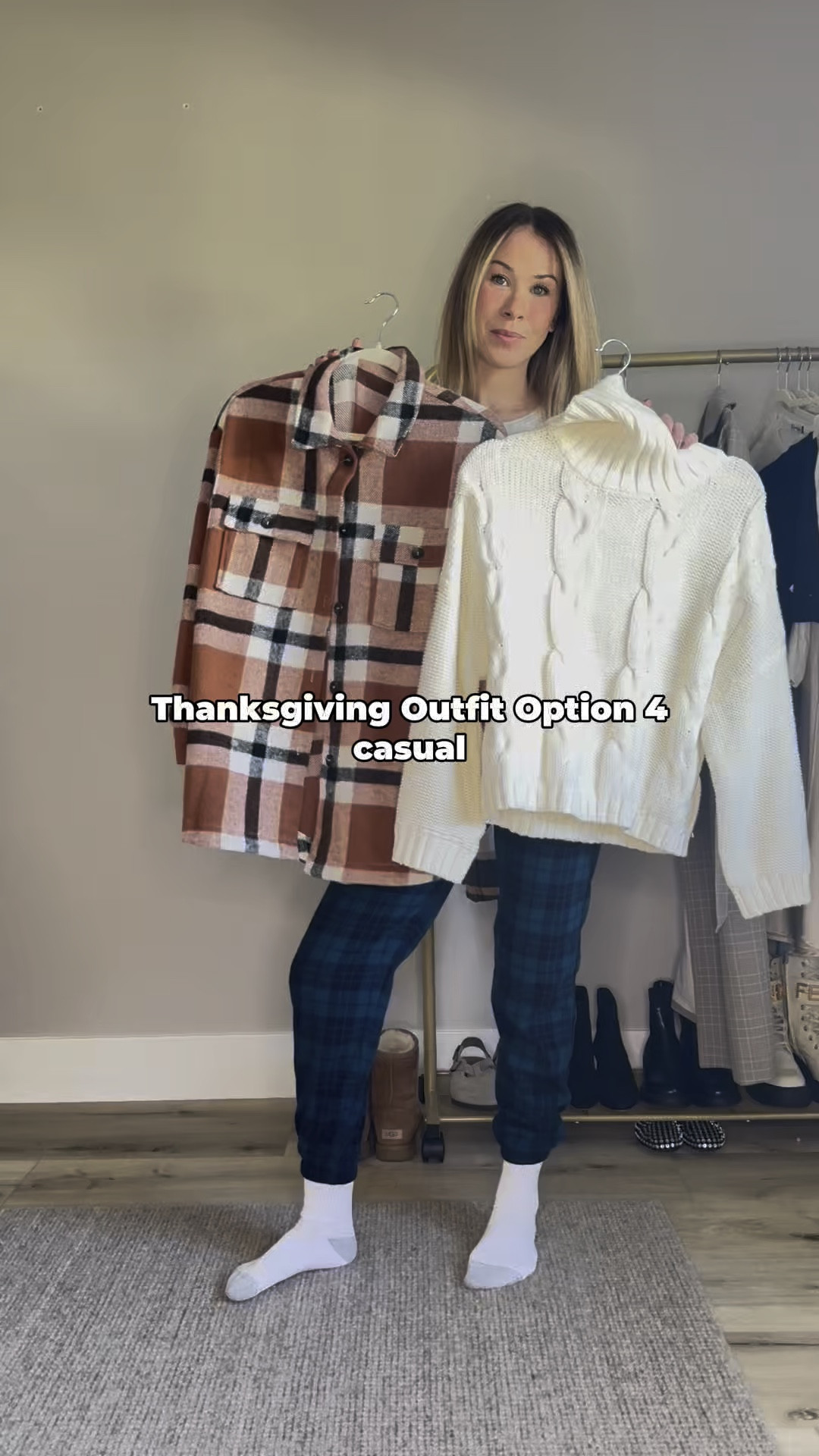 Casual Cute Thanksgiving Outfit … Day 4/5
🍂📸☕️

* Wearing size M in the sweater and size S in the shacket. 

🔗 everything linked in my LTK in bio, today’s stories, and saved to “Thanksgiving” highlight✨

#LTKStyleTip #LTKSeasonal #LTKFindsUnder100