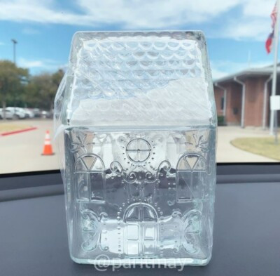 Target Bullseye's Christmas 2024 Glass Gingerbread House Cookie Jar 8"H (NEW)  | eBay | eBay US