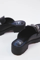 Vallor Smooth Backless Loafers, Black | Dirty Laundry | North & Main Clothing Company