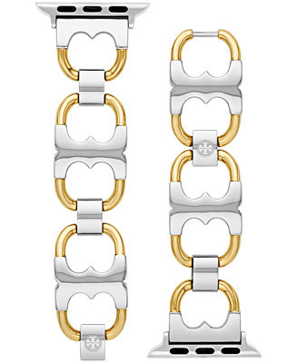 Tory Burch Two-Tone Stainless Steel Gemini Link Bracelet For Apple Watch® 38mm/40mm - Macy's | Macy's