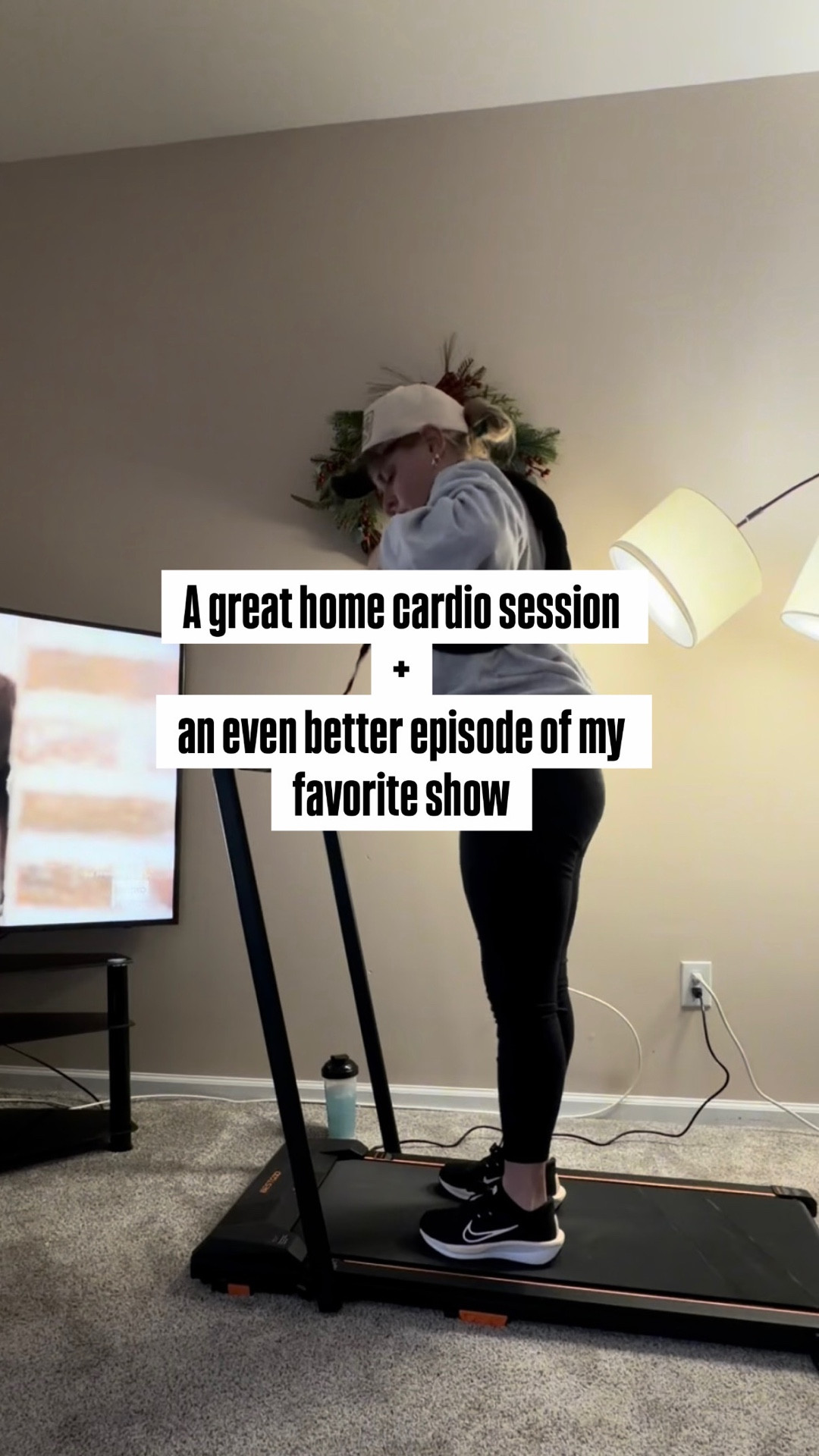 The game is CHANGED 🏃🏼‍♀️ 
The ultimate 2 for 1!
Sorry in advance for turning down all your excuses of why you can’t go to the gym from here on out 😅

I’m wearing the 12lb weighted vest here using the walking pad that changed the game in my weight loss journey! 

Don’t get me wrong I love a good gym sesh but winter blues will start the mind tricks and excuses ❌

Now, I pick a new episode I want to watch on TV, easily set up & plug in my walking pad and boom I did 2 miles while watching other peoples drama unfold on TV. 
Pop your iPad open and get some work done, enjoy a book, or just have some quiet time to destress on a walk ☺️

#walkingpad #forher #forhim #weightedvest #treadmill #athome #workoutwithme #workout #homeworkouts #selfcare #selflove #betteryourself #bravo #weights #homeworkoutequiptment #walking #running #selfcare #weightloss #fitness #fitnessgoals #workout #workouts #mentalhealth #weightlossjourney #weightlosstips #cardio #fromhome

#LTKfitnessgoals #LTKActive #LTKHome