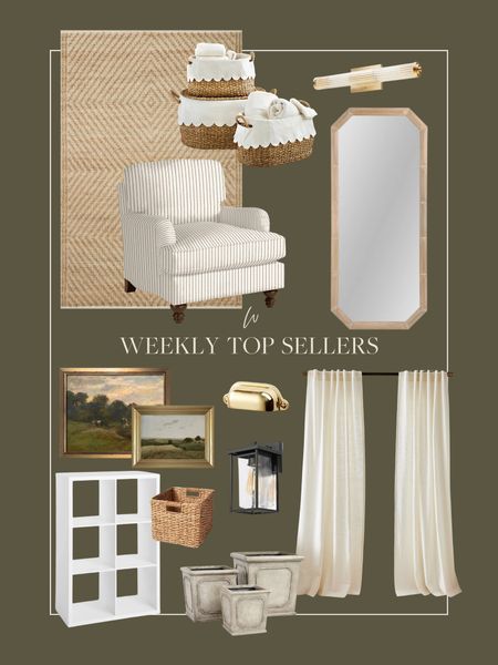 This week’s top sellers! So many beautiful pieces that I love and have in our home, and others that are simply beautiful and I adore! Baby girl’s nursery rug, lidded baskets, and closet organization were all top sellers! Axel’s nursery art, our kitchen hardware, and more! All such pretty finds! 

#LTKstyletip #LTKhome