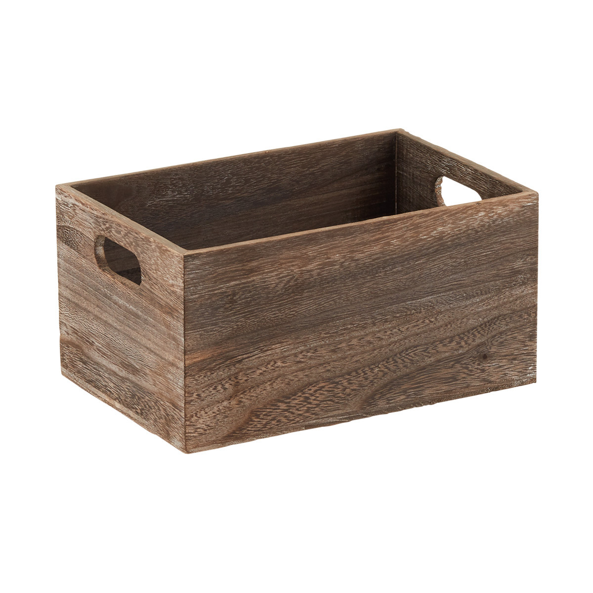 Feathergrain Wooden Bin | The Container Store
