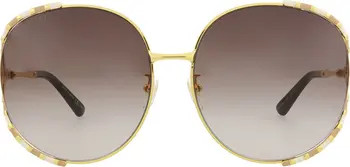Gucci 64mm Gradient Oversize Round Sunglasses | Nordstromrack | Nordstrom Rack