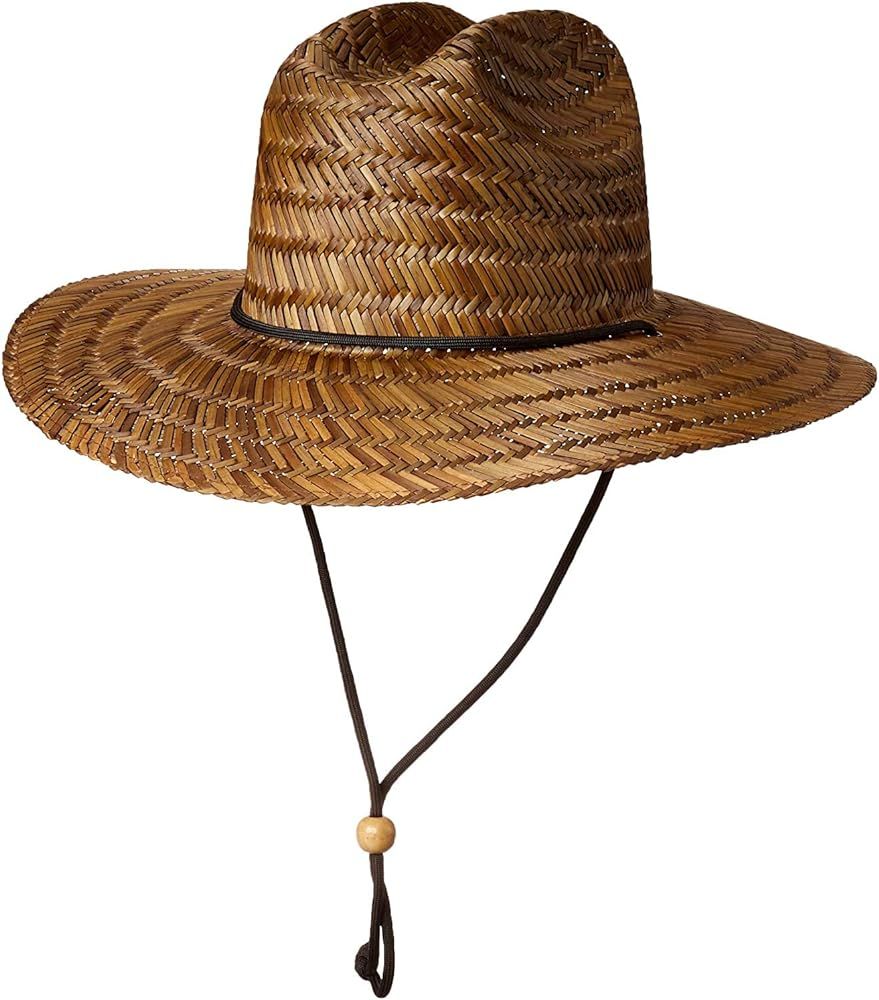 BROOKLYN ATHLETICS Men's Straw Sun Classic Beach Hat Raffia Wide Brim | Amazon (US)