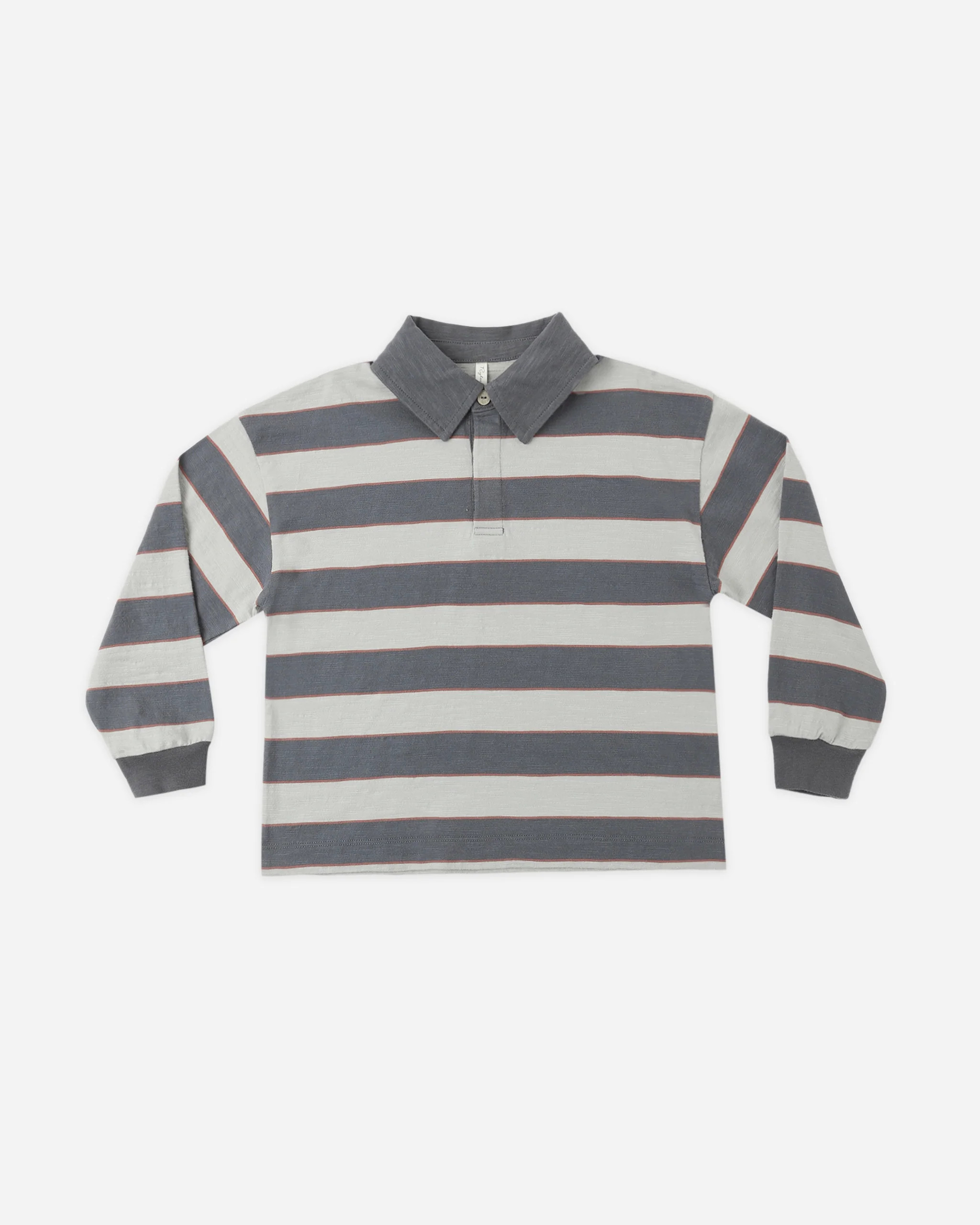 Rugby Polo Sage Stripe | Rylee + Cru