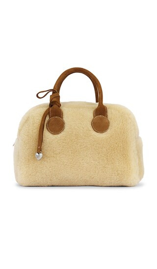 Soft Bowling Bag in Beige & Chesnut | Revolve Clothing (Global)