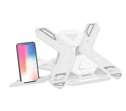 WFH Essentials Rotation Laptop Stand with Phone Mount - QVC.com | QVC