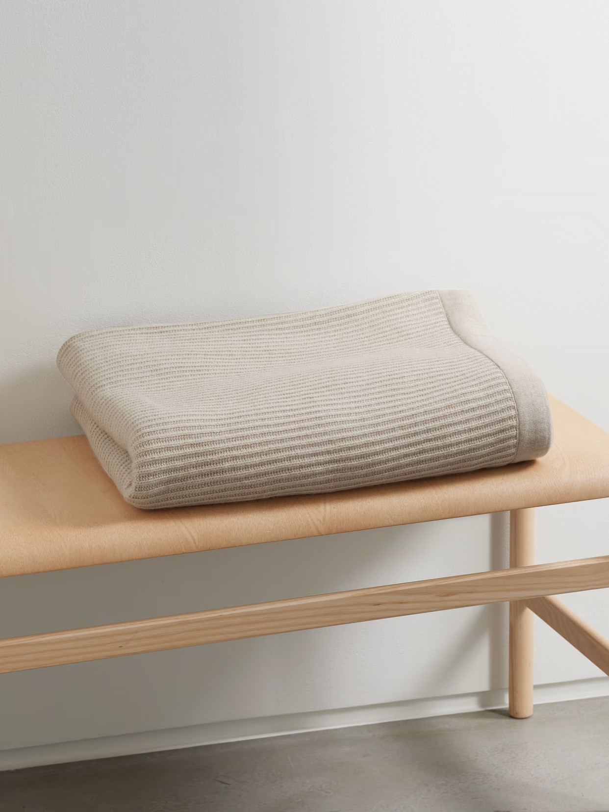 Brunello Cucinelli - Ribbed Cashmere Throw - Beige | NET-A-PORTER (UK & EU)