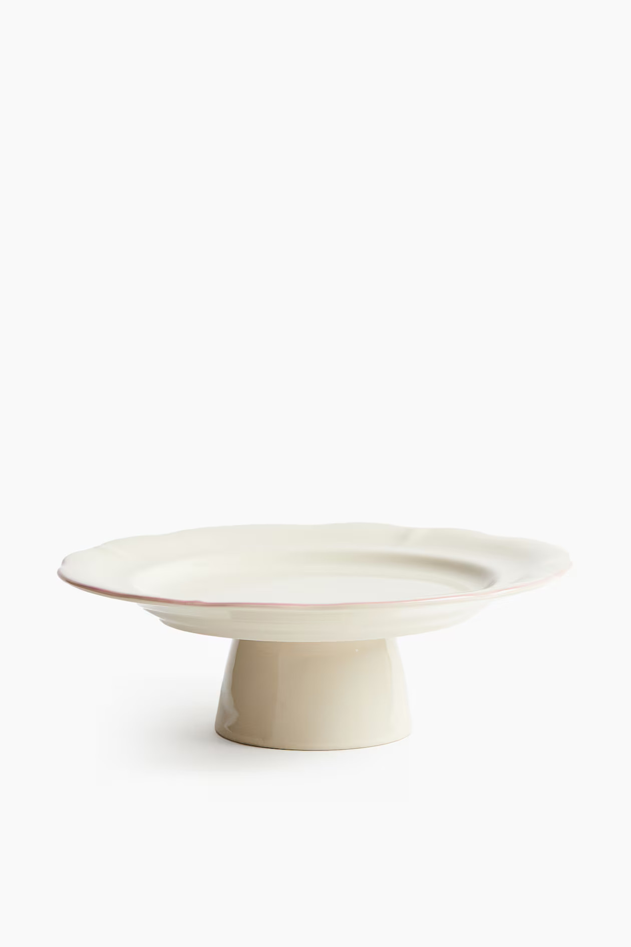 Light beige/pink Stoneware Cake Stand at H&M Home | H&M CA | H&M (US + CA)