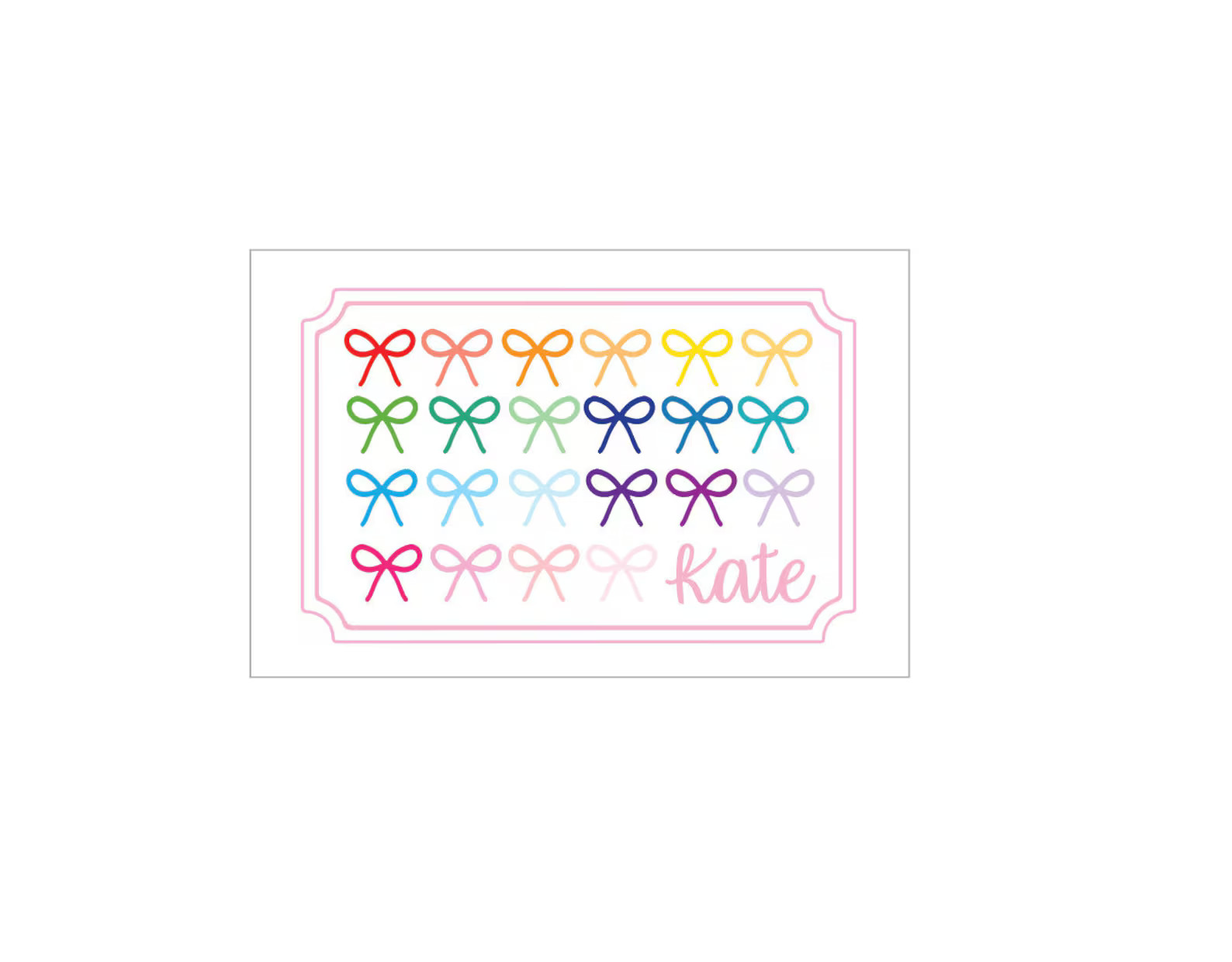 Bow Placemat, Personalized Placemat, Girls Placemat, Kids Placemat, Customized Placemat for Kids,... | Etsy (US)