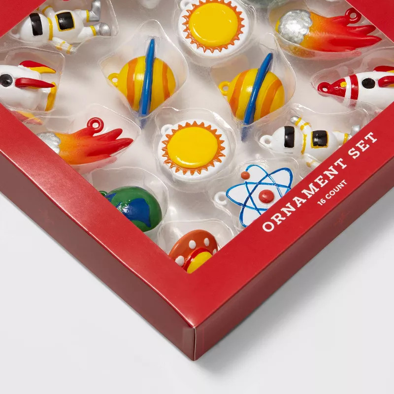 16ct Space Mini Christmas Tree Ornament Set - Wondershop™ | Target