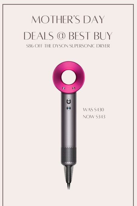 Ok, MAJOR deals are happening at Best Buy this week!! Just log in to your account to see the discount but linking all my fave Dyson products because they all have money off!! The Supersonic hair dryer is $86 off