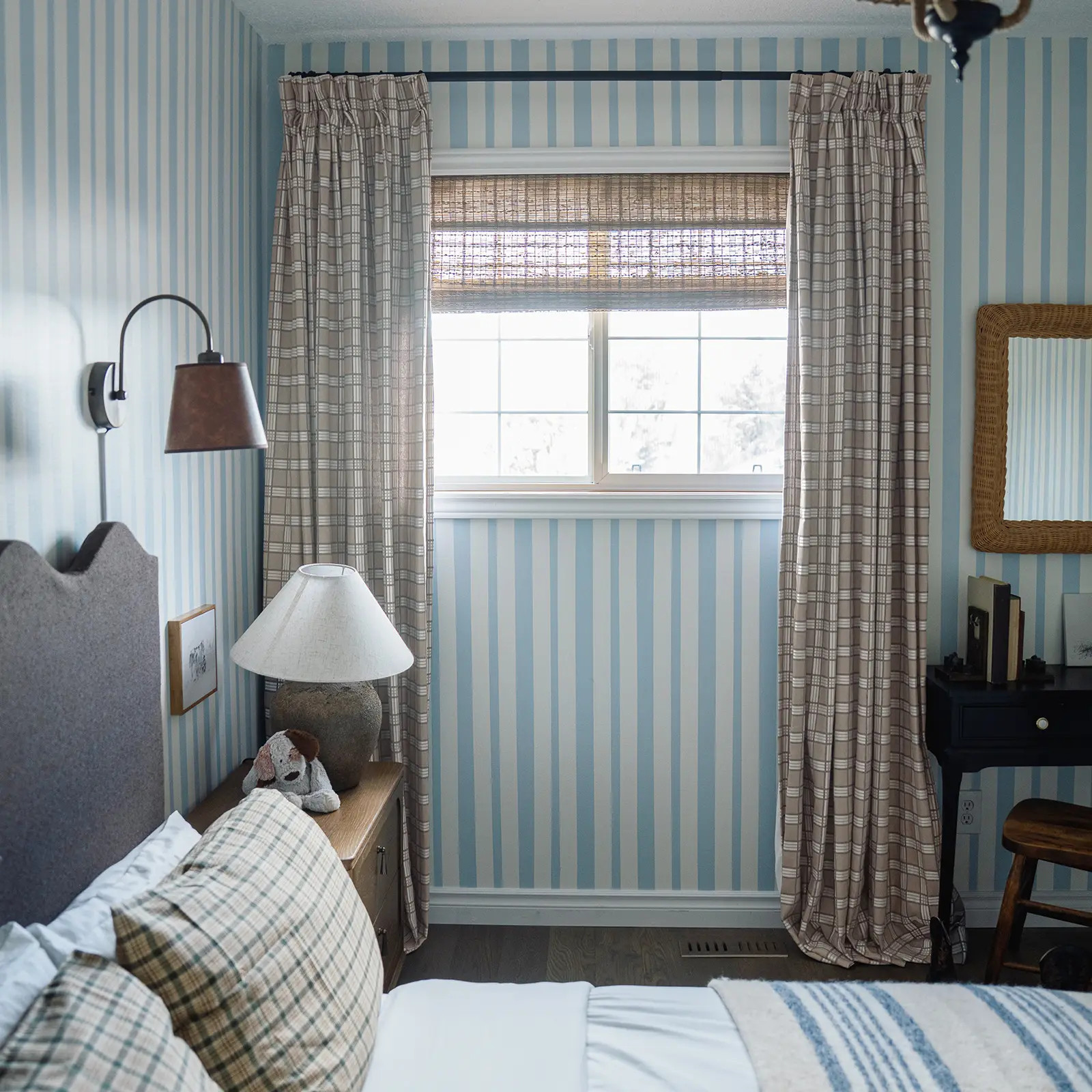 Britt Bengoechea Floral Print Linen Cotton Drapery Pleated - Mountain Ridge BB-D2 | TWOPAGES