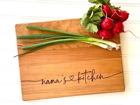 Nana's Kitchen Mothers Day Cutting Board Personalized with | Etsy | Etsy (US)