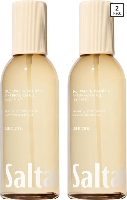 Saltair Body Mist 2 Pack - Fine Fragrance, Lightweight Body Spray Mist with Salt Water Vanilla Sc... | Amazon (US)