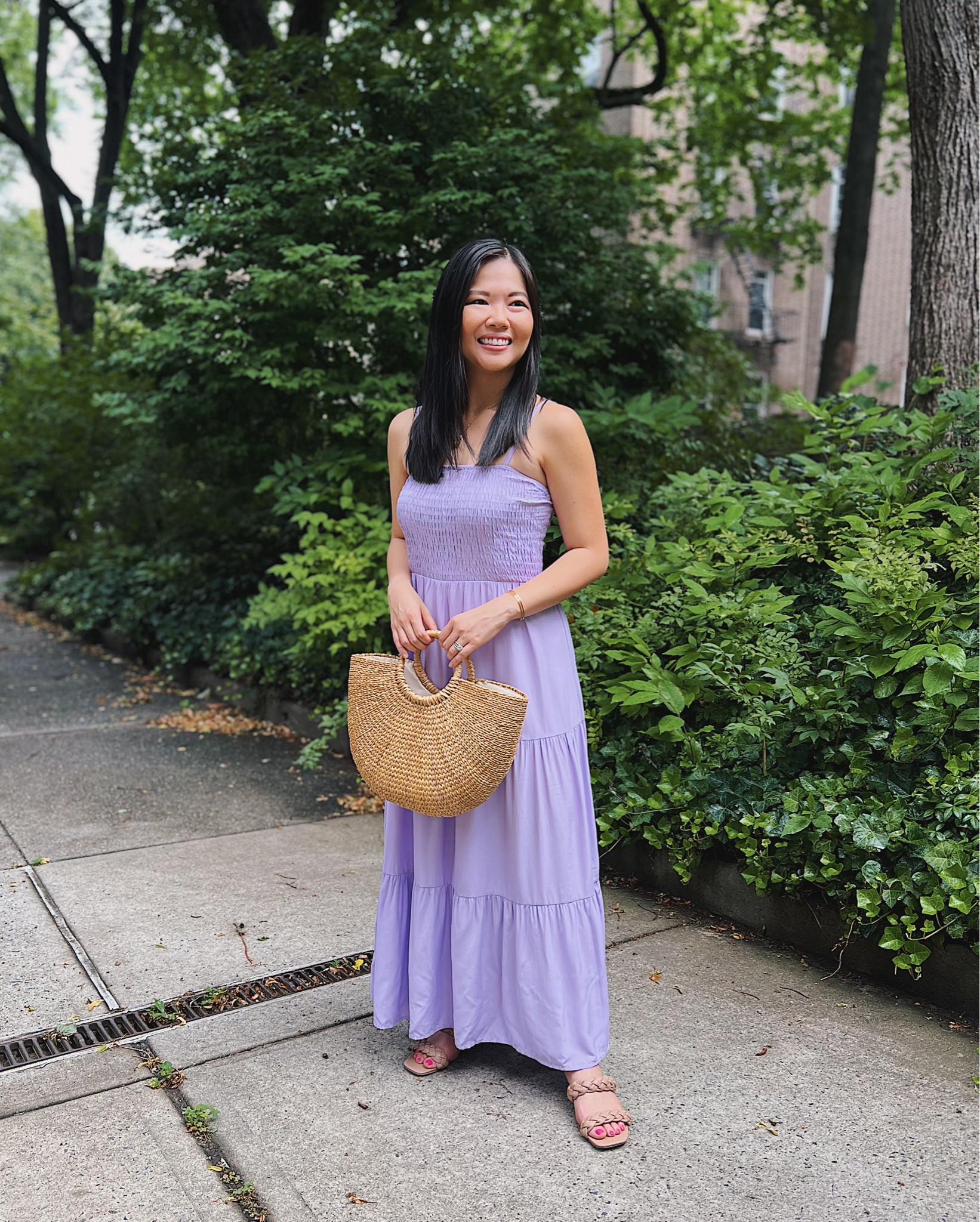 chinese dress ladies Purple Lavender Floral Flowers Print Casual Cotton Feel Dresses for  Ladies,Short Sleeve,Flowy Maxi Dress for Spring at Amazon Women's Clothing  store main image 0